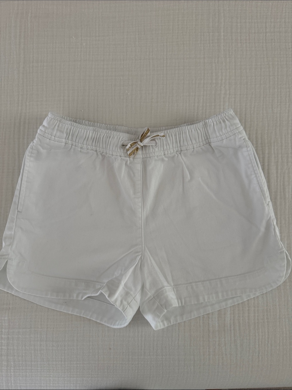 J. Crew Crewcuts White Cotton Elastic-Waist Shorts. Size 12, NWOT
